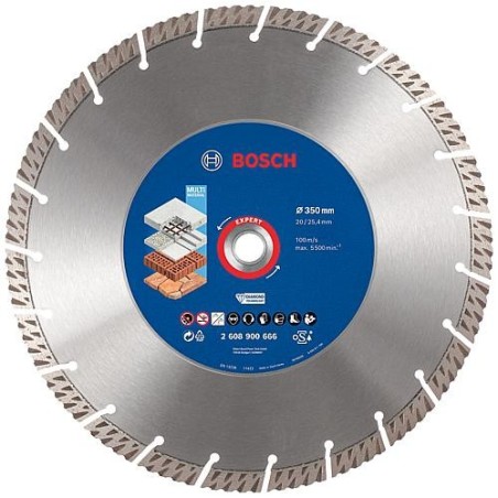 Disque à tronçonner diamanté BOSCH® EXPERT Multi Material  Ø 350 x 25,4 x 3,3 mm