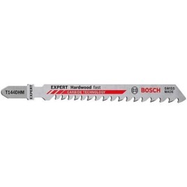 Lames de scie sauteuse BOSCH® EXPERT T144DHM longueur 100 mm, pour bois dur, conditionnement 3 pièces