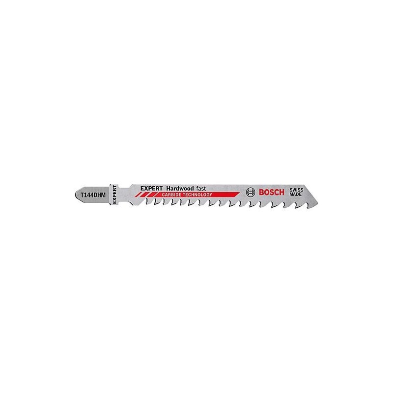 Lames de scie sauteuse BOSCH® EXPERT T144DHM longueur 100 mm, pour bois dur, conditionnement 3 pièces