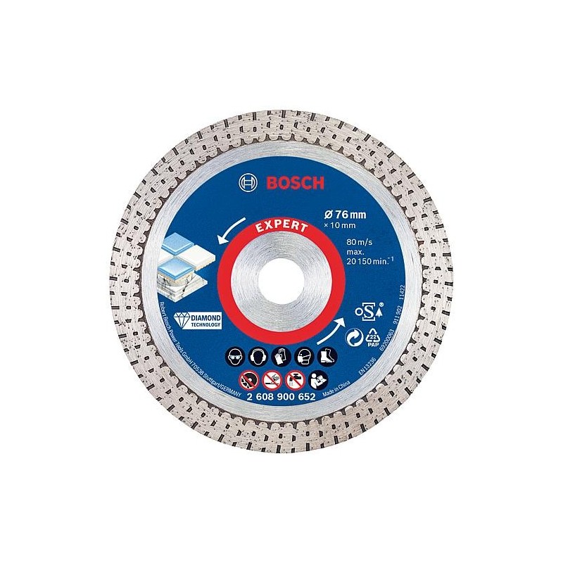 Disque à tronçonner diamanté BOSCH® EXPERT HardCeramic Ø 76 x 10 x 1,5 mm