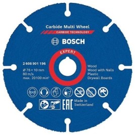 Disques à tronçonner BOSCH EXPERT Carbide Multiwheel Ø 76 x 1,0 mm