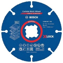 Disques à tronçonner BOSCH EXPERT Carbide Multiwheel Ø 115 mm X-LOCK