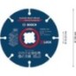 Disques à tronçonner BOSCH EXPERT Carbide Multiwheel Ø 115 mm X-LOCK