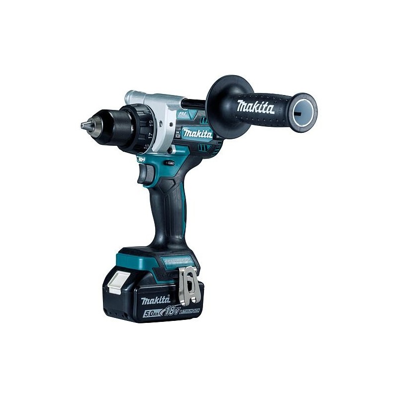 Perceuse-visseuse sans fil Makita® DDF486RTJ 18V avec 2x batteries 5,0 Ah et chargeur dans MAKPAC