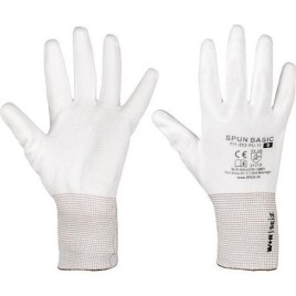 Gants de montage SPUN BASIC PE blanc taille L