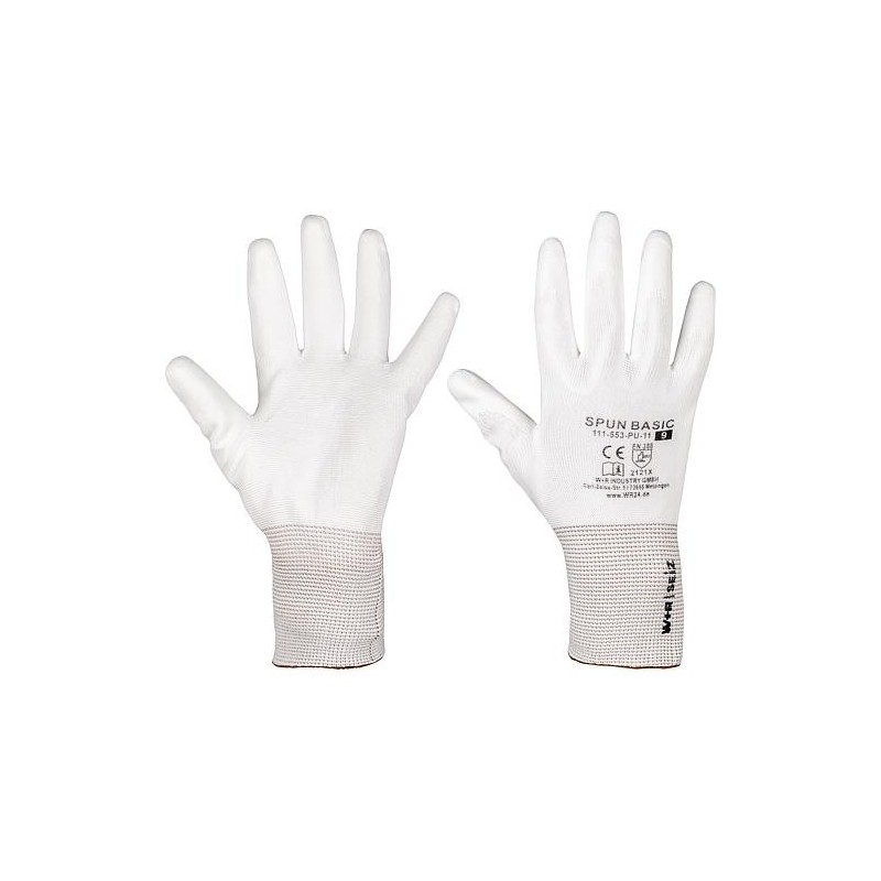 Gants de montage SPUN BASIC PE gris taille L