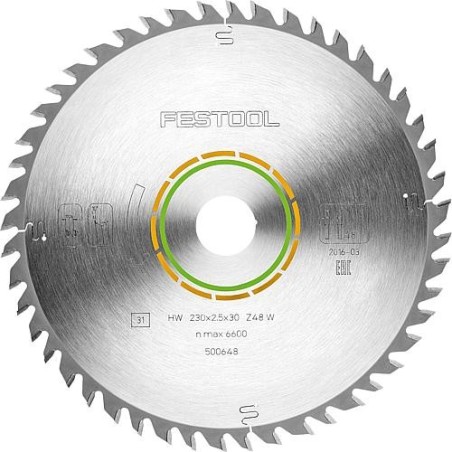 Lame de scie circulaire Festool 230 x 30 x 2,5 mm, 48 dents