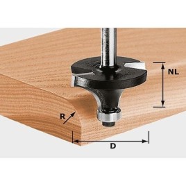 Fraise à arrondir Festool HW S8 D25,5/R6,35 KL