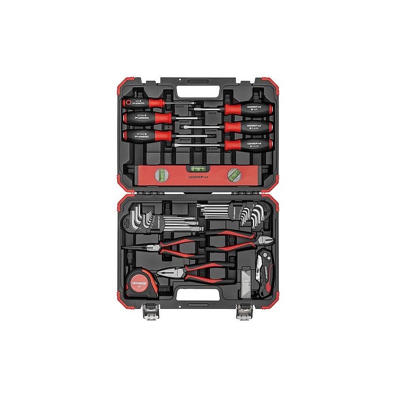 Mallette à outils Gedore red Mesure-Coupe-Vis, 43 pièces