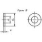Rondelle plate modèle R, galvanisée