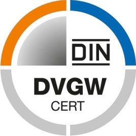 Vanne oblique DIN DVGW avec anti-retour DN 15 1/2" avec vidange