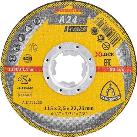 Disque de découpage KLINGSPOR 125x2,5x22,23mm