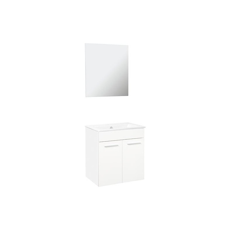 Meuble salle de bain NEO 2.0 largeur 590 mm, blanc brillant