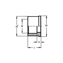 PVC-U - Raccord adhesif Piece d insertion avec manchon adhesif 32 mm