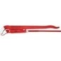 Pince serre-tube en S, KNIPEX rouge laqué, L: 680mm