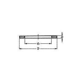 PVC-U - Raccord adhesif Bague d etancheite plate EPDM, 32 mm, pour douille a collet et bride PP