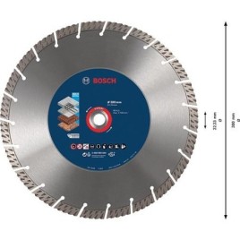 Disque diamant BOSCH Expert Multi materiau Ø 300x22,23x2,8mm