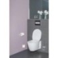 Abattant WC Vacacai, blanc softclose, en duroplast charnière en inox