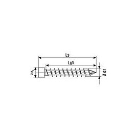 Vis tete cylindrique SPAX® WIROX® filetage plein T - STAR Plus ø 8,0 x 220 mm, UE 50 pcs