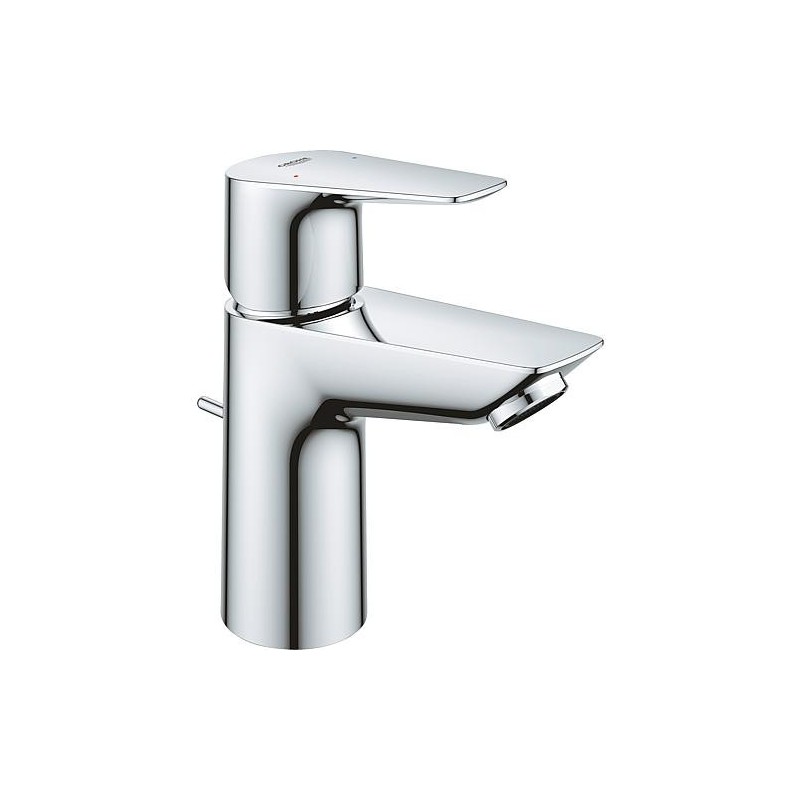 Mitigeur de lavabo Grohe BauEdge S-Size saillie 93 mm chrome sans garniture d’écoulement