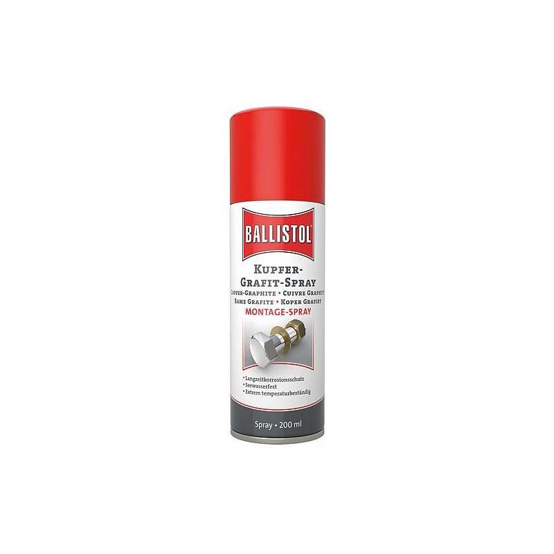 Cuivre-graphite-spray BALLISTOL spray-montage, bombe aérosol 200ml