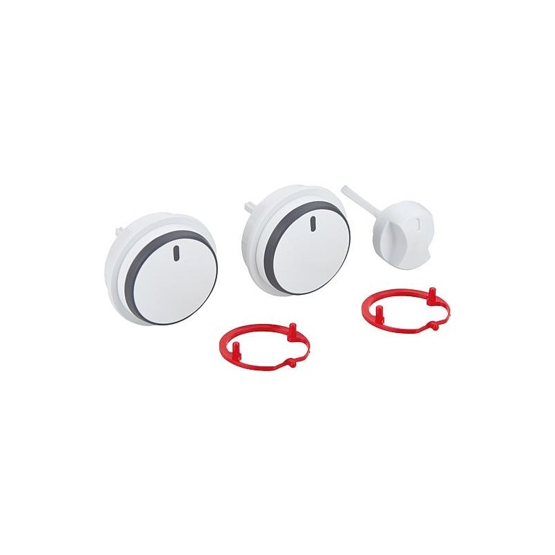 Bouton, blanc, kit de 3 pcs Vaillant 0020037662