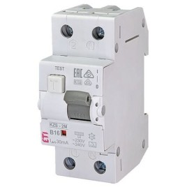 Disjoncteur-interrupteur différentiel FI/LS, KZS-2M, B16A, 30mA, 10kA, Type A