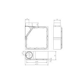 Boite encastrée Evenes Type UR Raccord pour piece annexe droite, avec anti-incendie