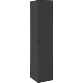 Colonne série LOSSA 1 porte, anthracite brillant, butée droite, 350x1625x370 mm