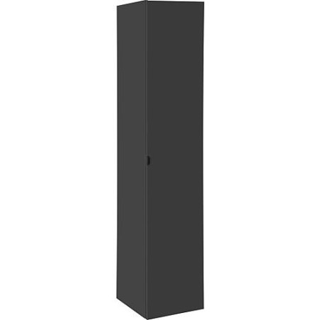 Colonne série LOSSA 1 porte, anthracite brillant, butée droite, 350x1625x370 mm