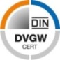 Vanne oblique DIN-DVGW avec anti-retour DN25(1") avec vidange