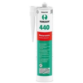 Pierre naturelle 440 blanc, masse d´étanchéification neutre à base de silicone 310ml