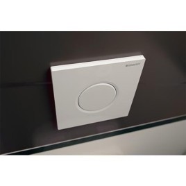 Plaque de commande pour urinoir Sigma01 pneumatique, blanc alpin  GEBERIT 116.011.11.5