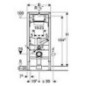 Element WC Duofix 112 cm Duofresh avec Sigman encastre 320 aspiration odeur par evac dair