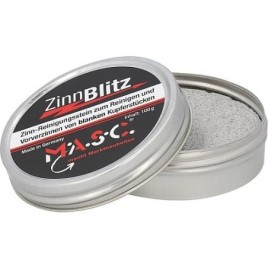 Pierre de nettoyage et de pré-étamage Zinn-Blitz, contenu 100 g en boîte, peu de fumée