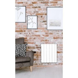 Radiateur aluminium électrique eBlitz Wi-Fi, 750 Watt, blanc RAL 9010