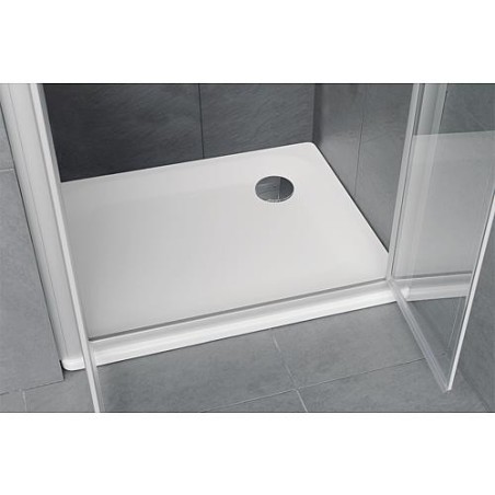 Receveur Edura rectangulaire 1200x40x800 mm acier émaillé, blanc