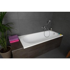 Baignoire VERONA 1600x395x700 mm volume: 120 L acier emaillé blanc