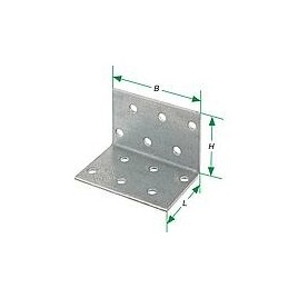 Equerre d’assemblage perforée 50x50x40x2,5 mm