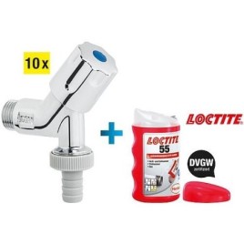 kit promo vanne raccordement sur appareil 1/2". + 1 loctite ruban pour filetage Loctite 55