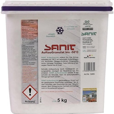 SANIT Granulé de décongélation -50°C, sceau 5kg