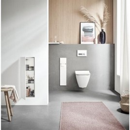 Module WC emco asis pure encastré, butée droite 730mm blanc alpin