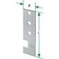 Ancrage support-T 50x180x3,0 mm