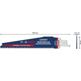 Lame de scie sabre BOSCH Expert S956XHM pour matériau multi UE 1 pc