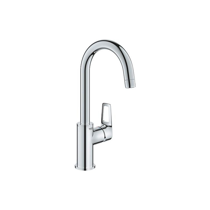 Mitigeur de lavabo Grohe Bauloop L-Size saillie 140 mm chrome PushOpen-evacuation