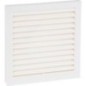 Grille d’aeration NW100 plastique blanc avec moustiquaire