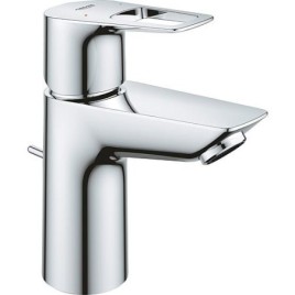 Mitigeur de lavabo Grohe Bauloop S-Size saillie 93 mm chrome avec garniture d’écoulement