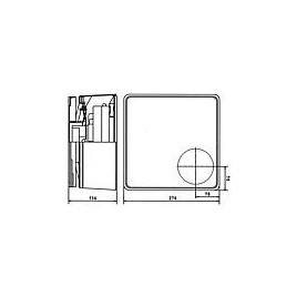 ventilateur en saillie Evenes Type A 60 Vol. Max 60m³/h, NW 80-100