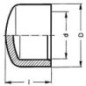 PVC-U - Raccord adhesif Capuchon, 16 mm