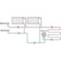 Limiteur de température Danfoss FHV-R20 rung, couvercle rond, couleur blanc